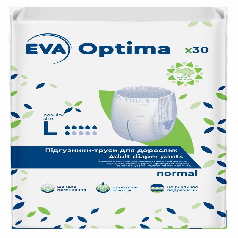 Підгузники-труси для дорослих EVA optima normal, розмір L